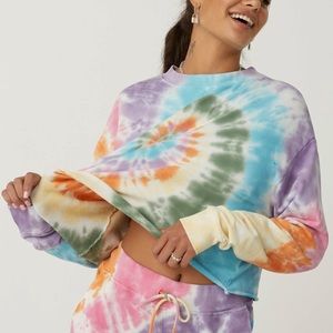 Daydreamer Crop Tie Dye Sweatshirt